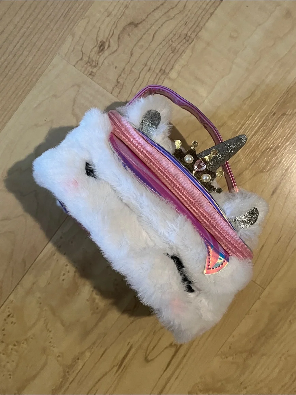 Claire’s 🦄 Unicorn 3-Piece Bundle | Cosmetic Bag Sleep Mask & Lip Gloss NWT